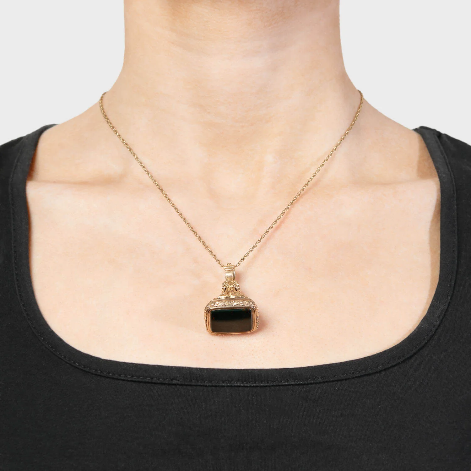 Victorian 18k Bloodstone Fob - Image 4