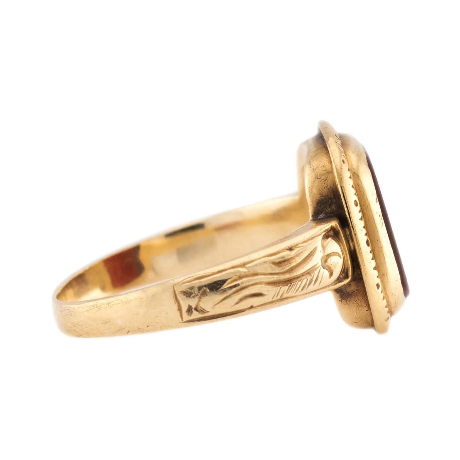 Victorian 18k Carnelian Intaglio Ring - Image 3