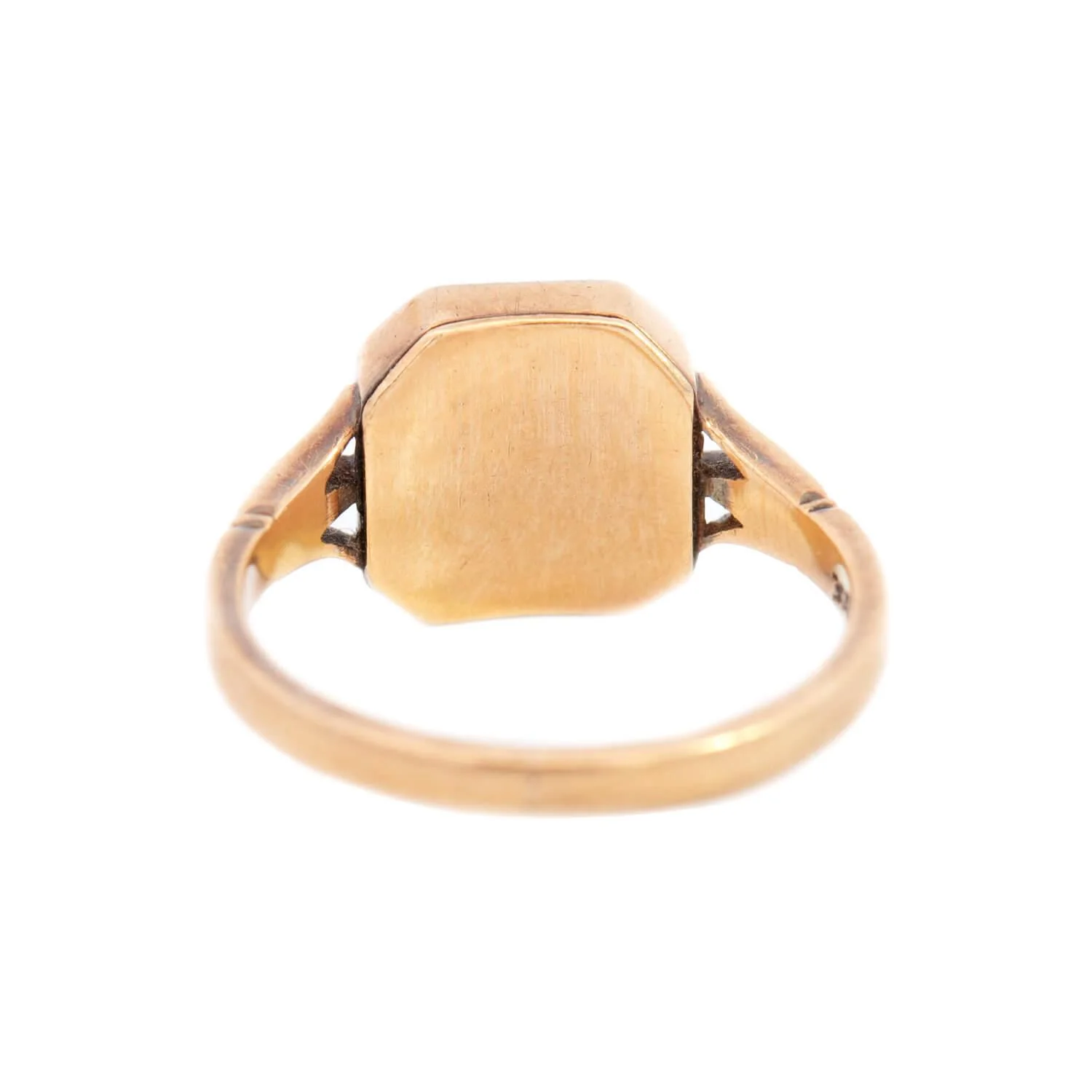 Victorian 18k Diamond and Enamel "R" Ring - Image 5