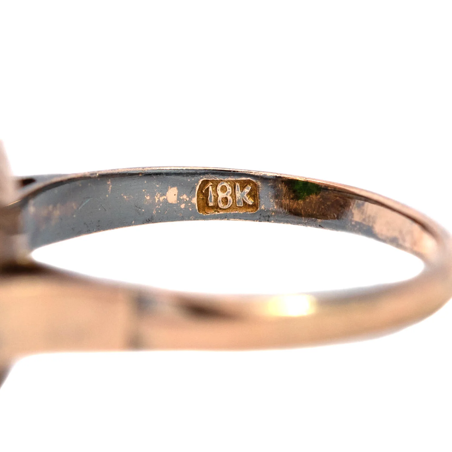 Victorian 18k Jade + Diamond Cocktail Ring - Image 6