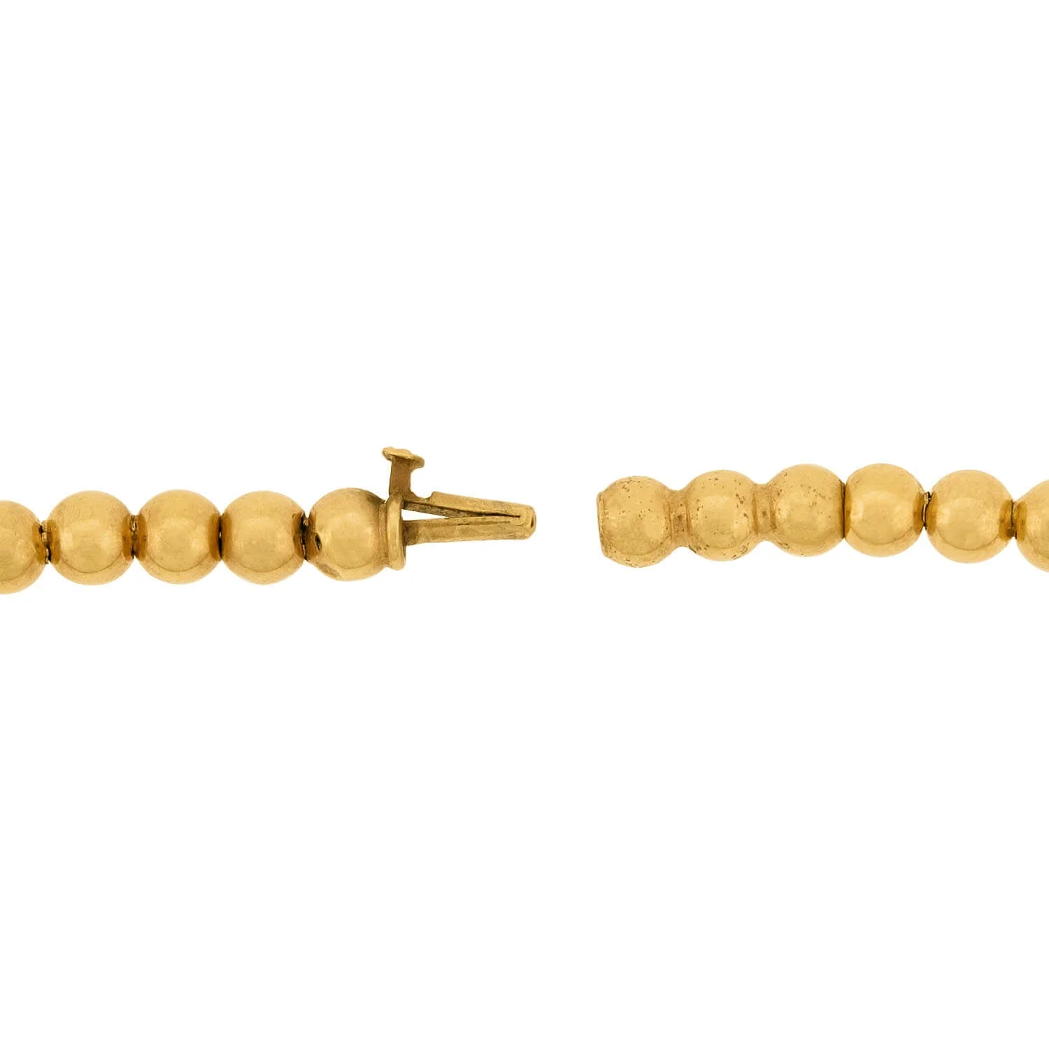 Victorian 18k Onyx Gold Ball Festoon Necklace - Image 6