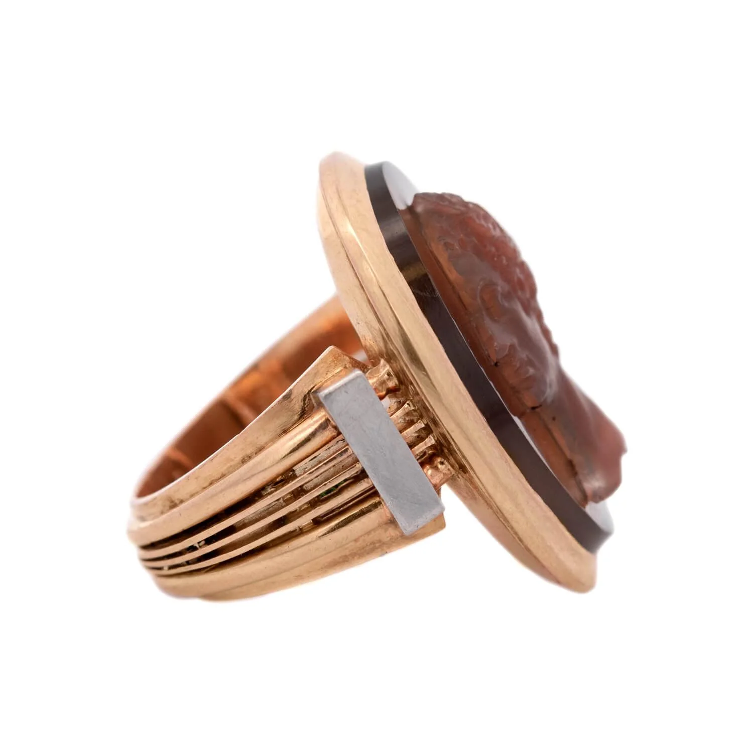 Victorian 18k Sardonyx Cameo Ring - Image 3