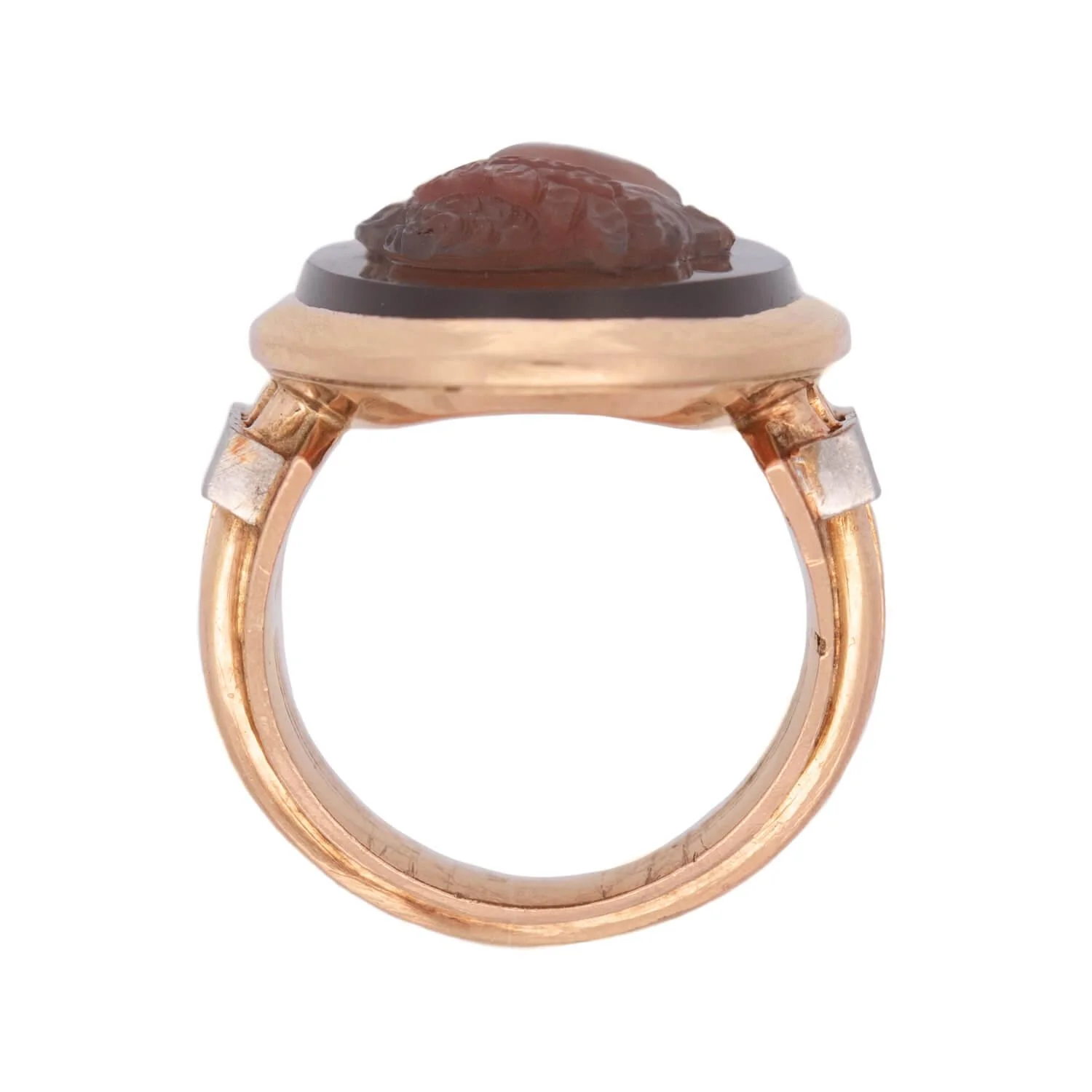 Victorian 18k Sardonyx Cameo Ring - Image 4