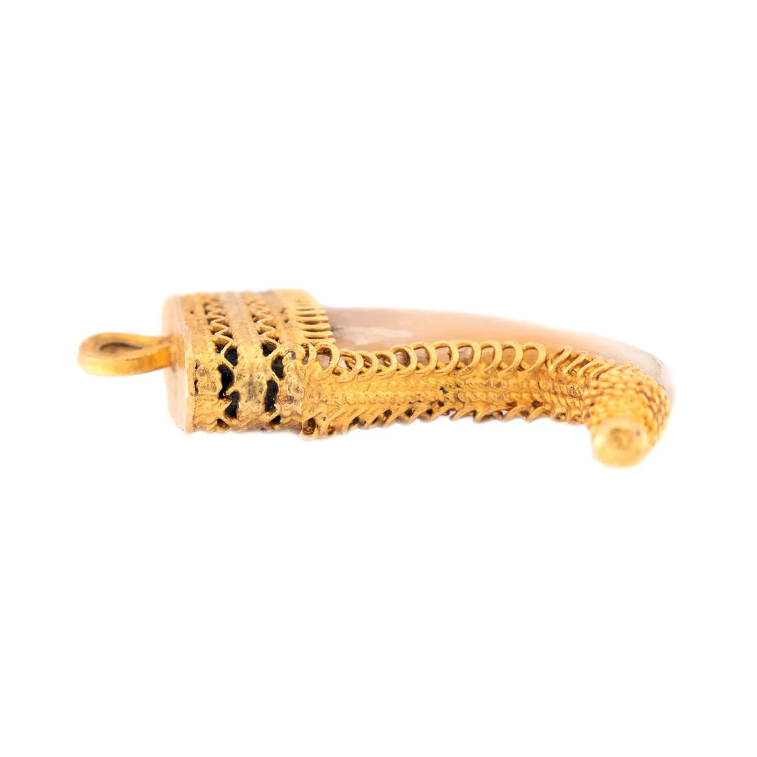 Victorian 18k Tiger Claw Pendant - Image 3