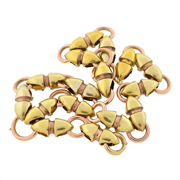 Victorian 18kt Etruscan Urns Book Chain Necklace - Image 6
