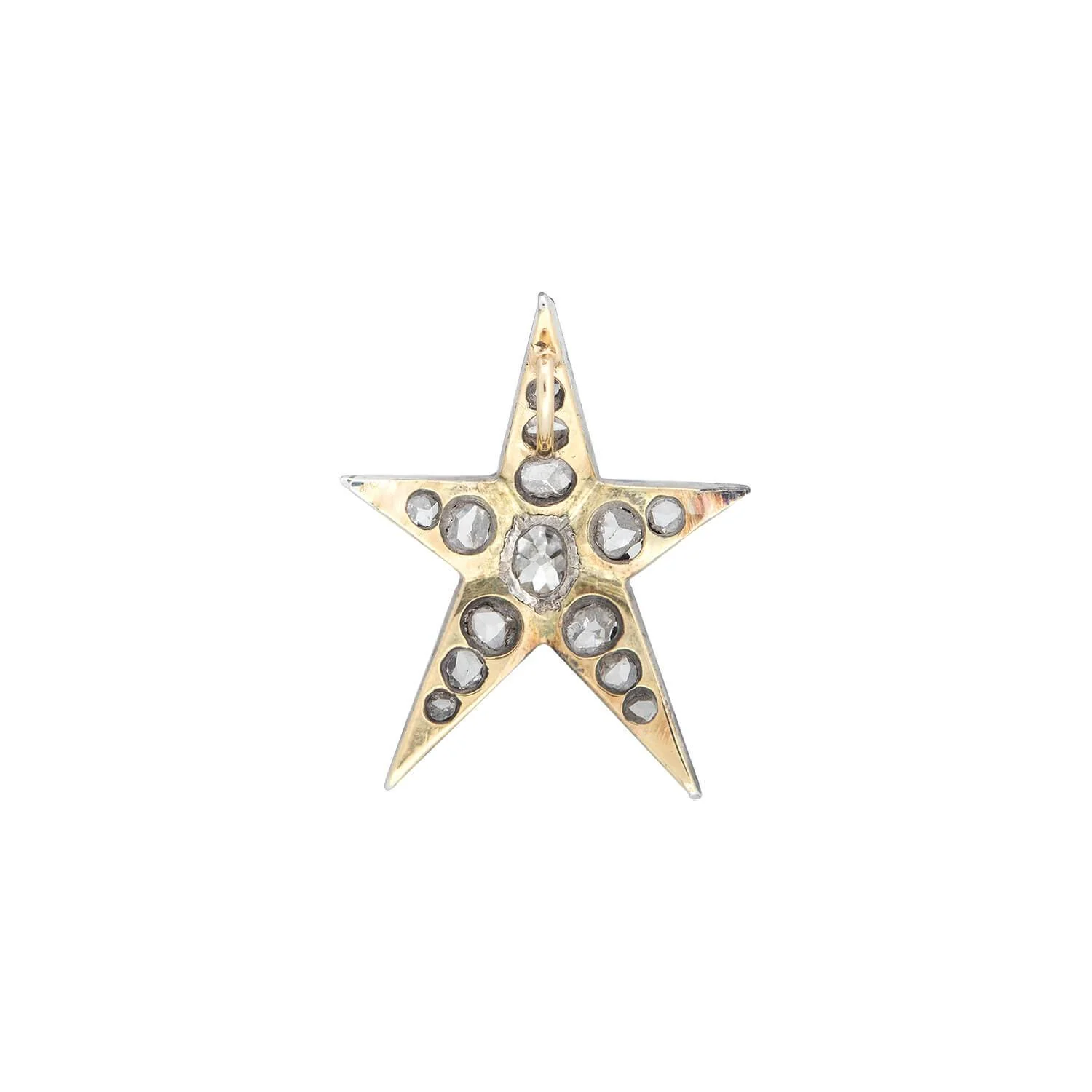 Victorian 18kt/Sterling Diamond Star 0.95ctw - Image 3
