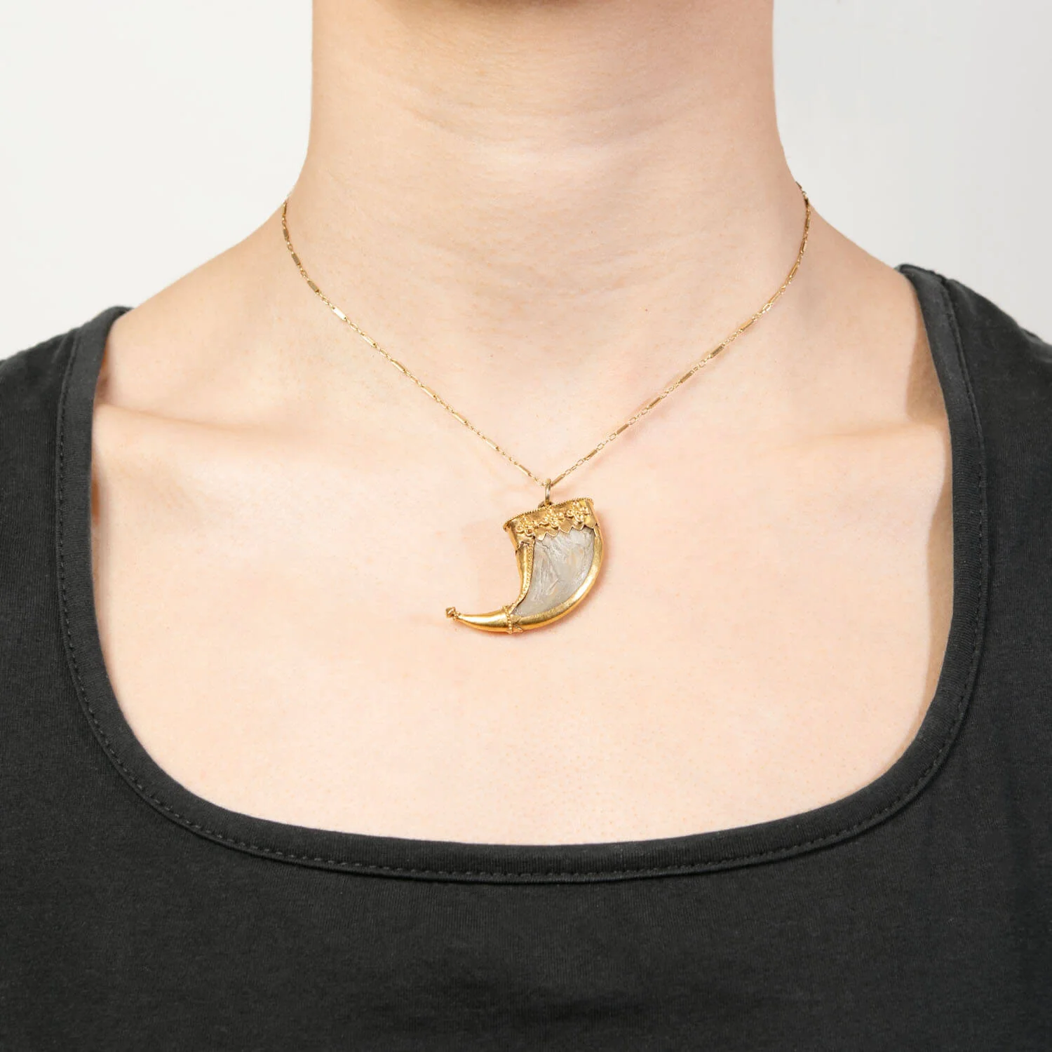 Victorian 20k Tiger Claw Pendant - Image 5