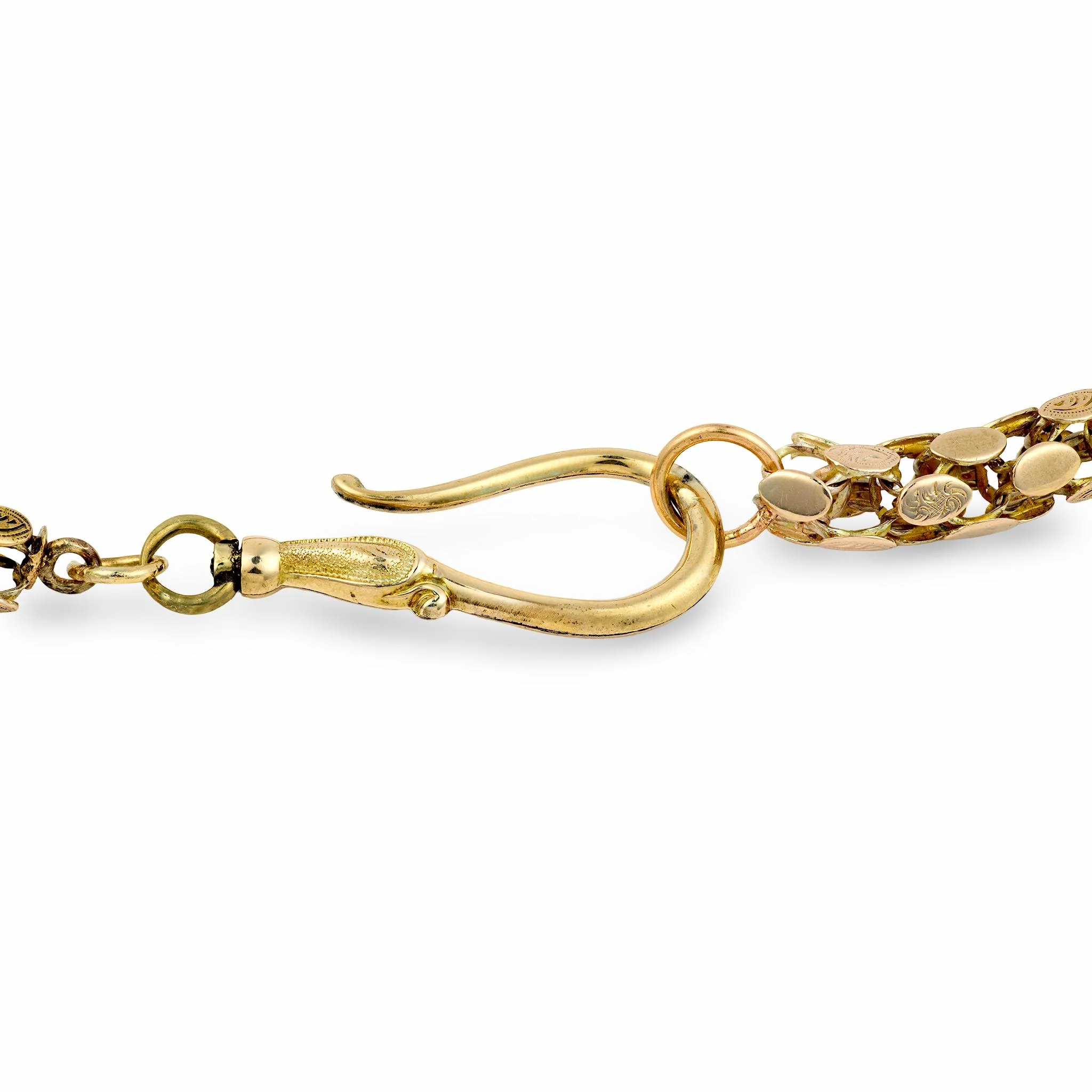 Victorian 9k Box Chain Necklace 15" - Image 5