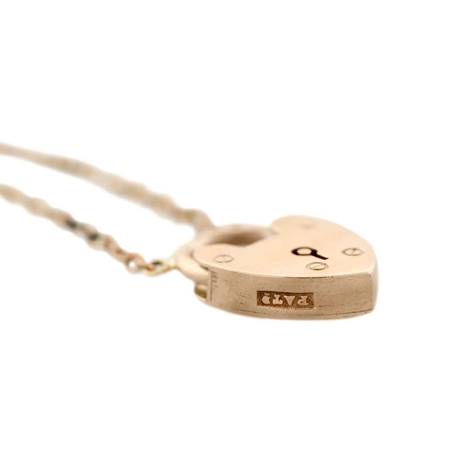 Victorian 9k Heart Lock Conversion Necklace - Image 4