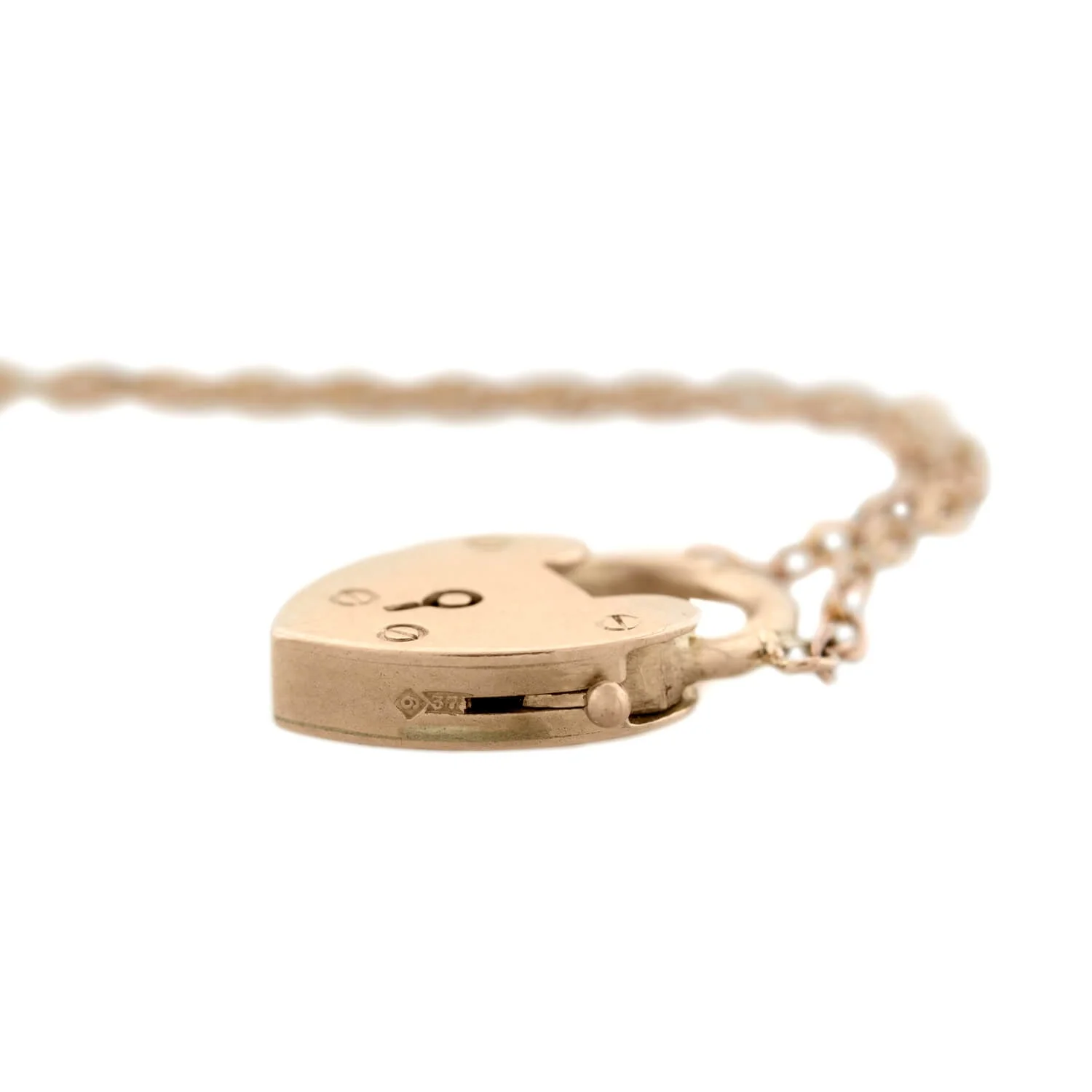 Victorian 9k Heart Lock Conversion Necklace - Image 5