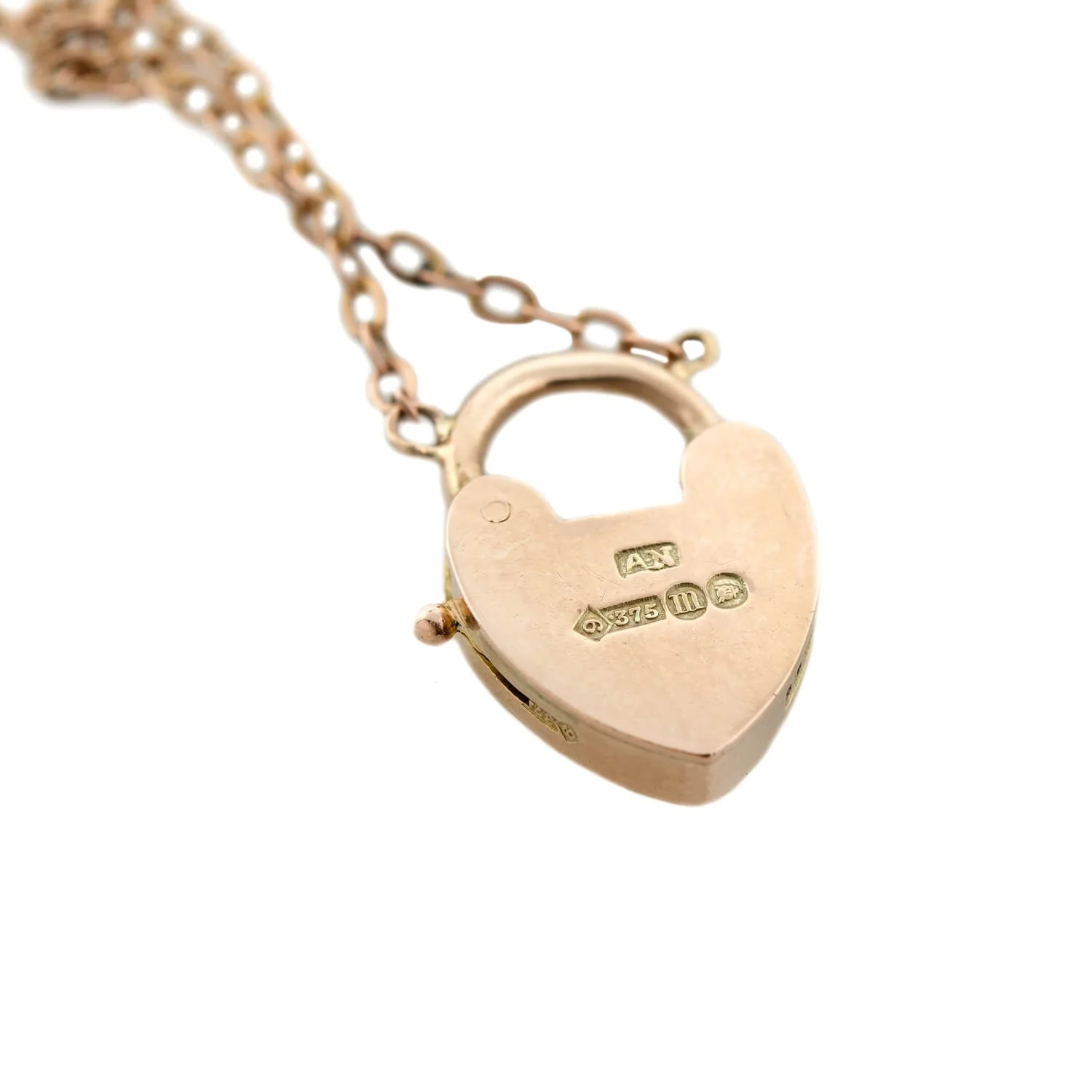 Victorian 9k Heart Lock Conversion Necklace - Image 7