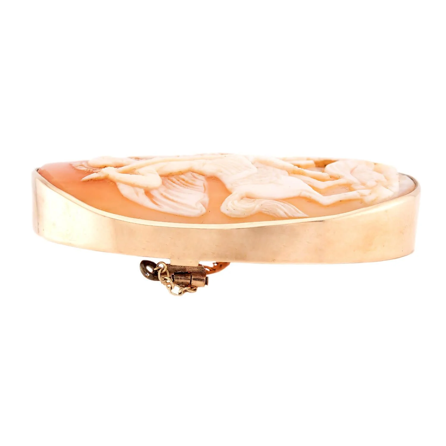 Victorian 9k Shell Cameo Brooch - Image 2