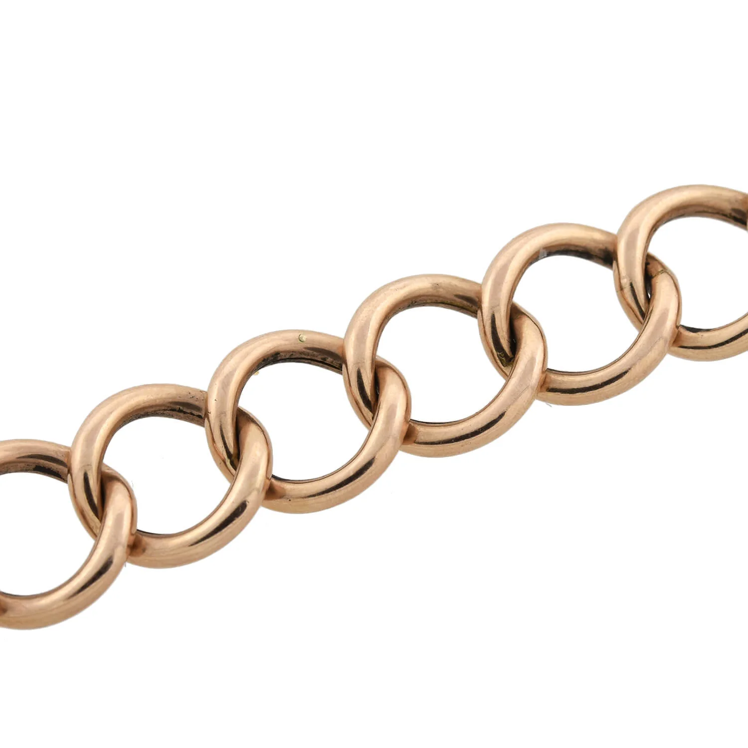 Victorian 9kt/14kt Link Bracelet with Padlock Heart Clasp 11.4dwt - Image 5