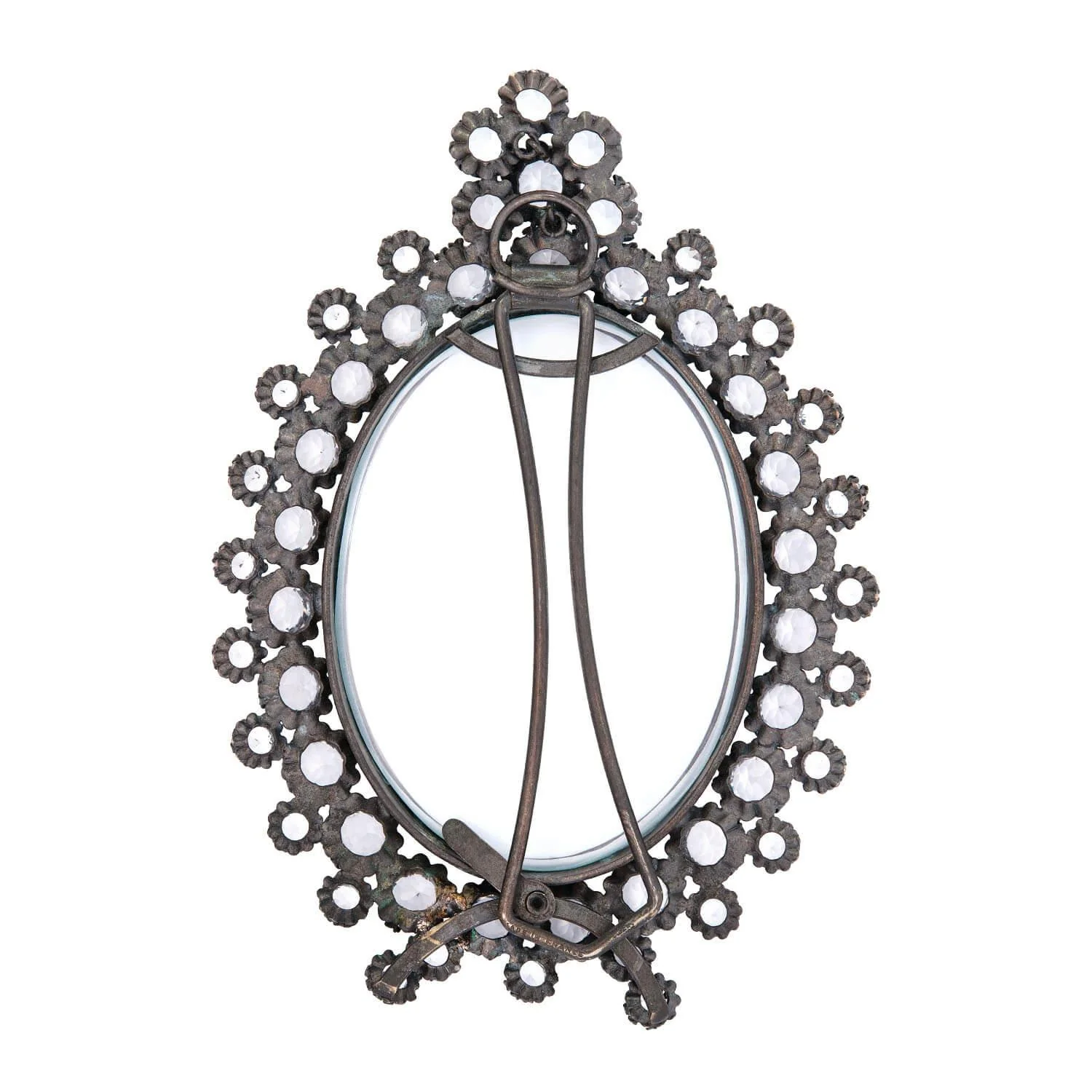 Victorian Brass Crystal Picture Frame - Image 4