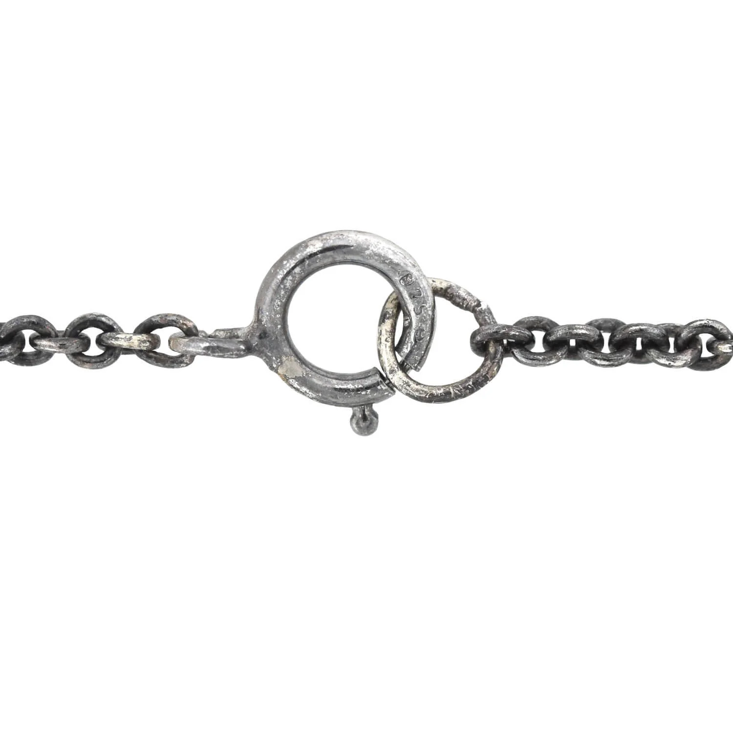 Victorian Conversion 18kt/Sterling Diamond Crescent Moon Necklace - Image 5
