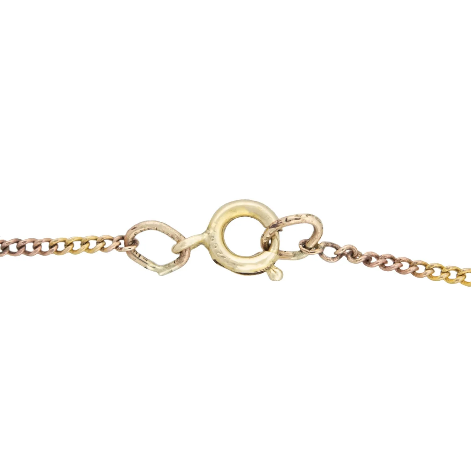 Victorian Conversion 18kt/Sterling Rose Cut Diamond Crescent Moon Necklace - Image 5