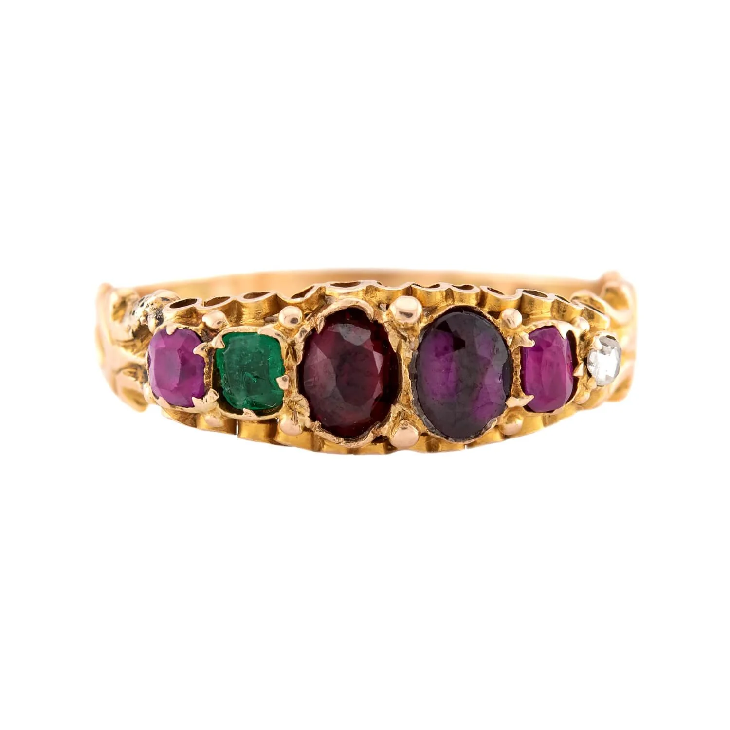 Victorian English 15k "REGARD" Ring - Image 2