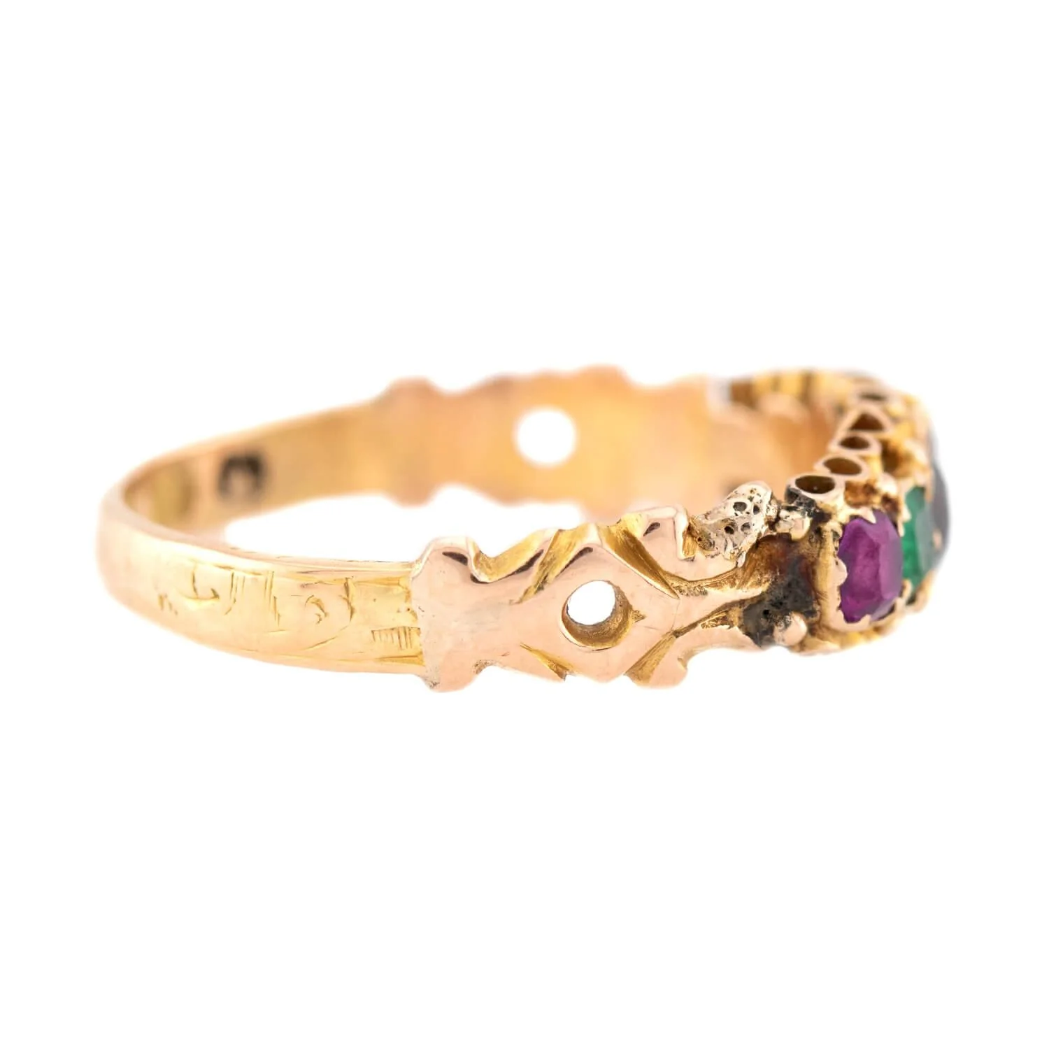 Victorian English 15k "REGARD" Ring - Image 3