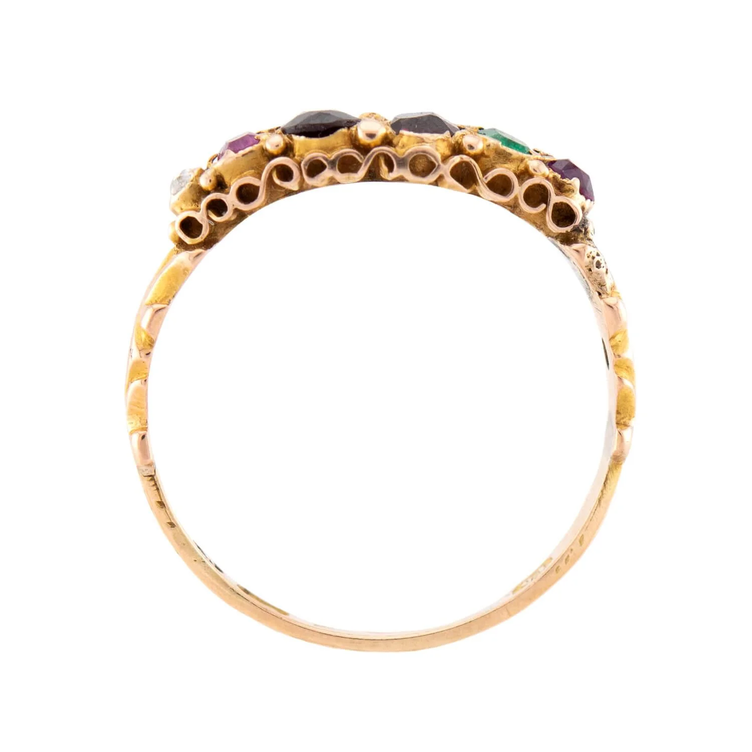 Victorian English 15k "REGARD" Ring - Image 4