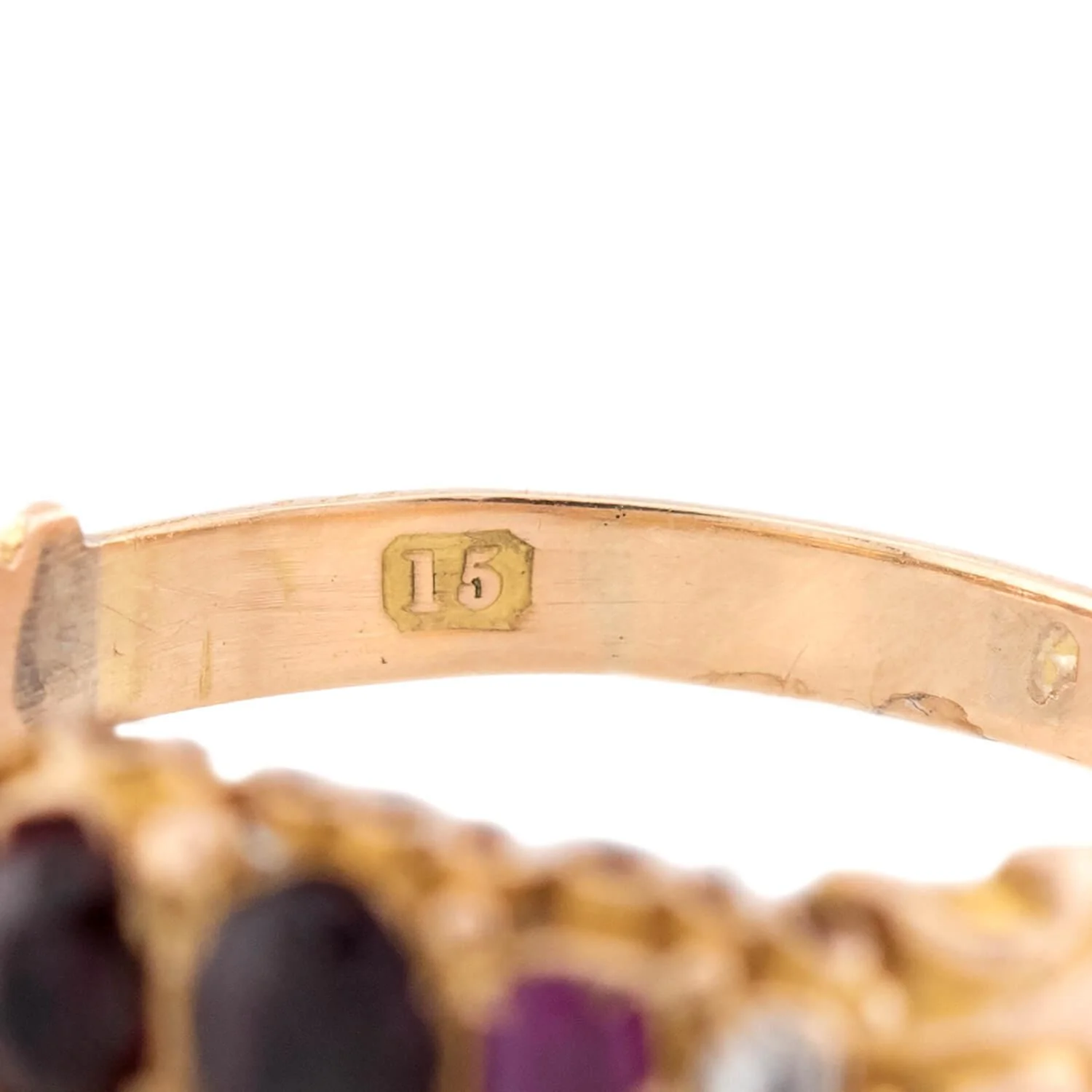 Victorian English 15k "REGARD" Ring - Image 7