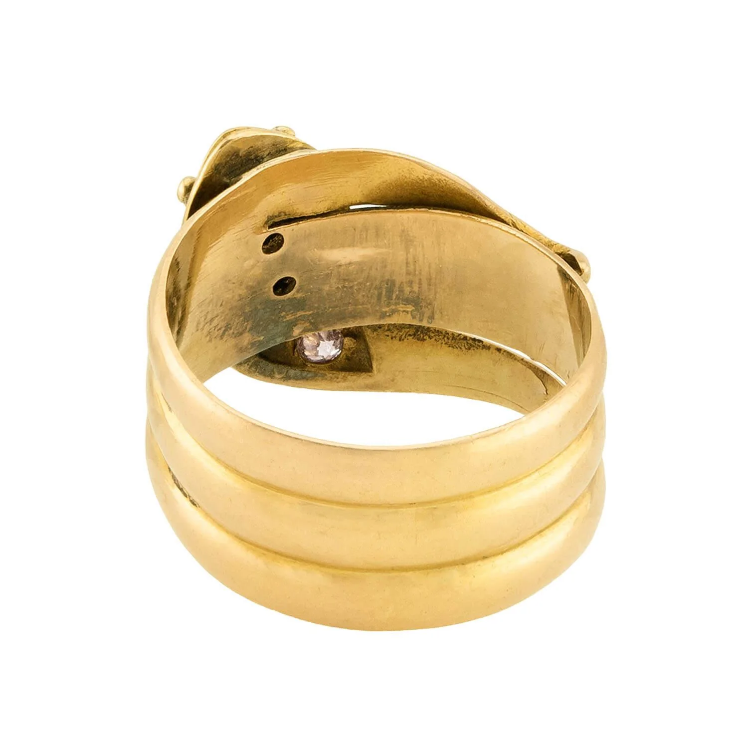 Victorian English 18k Diamond Snake Ring - Image 5