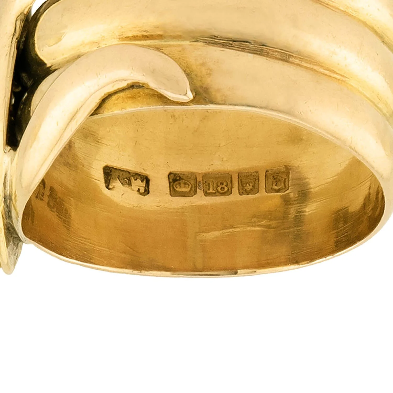 Victorian English 18k Diamond Snake Ring - Image 6
