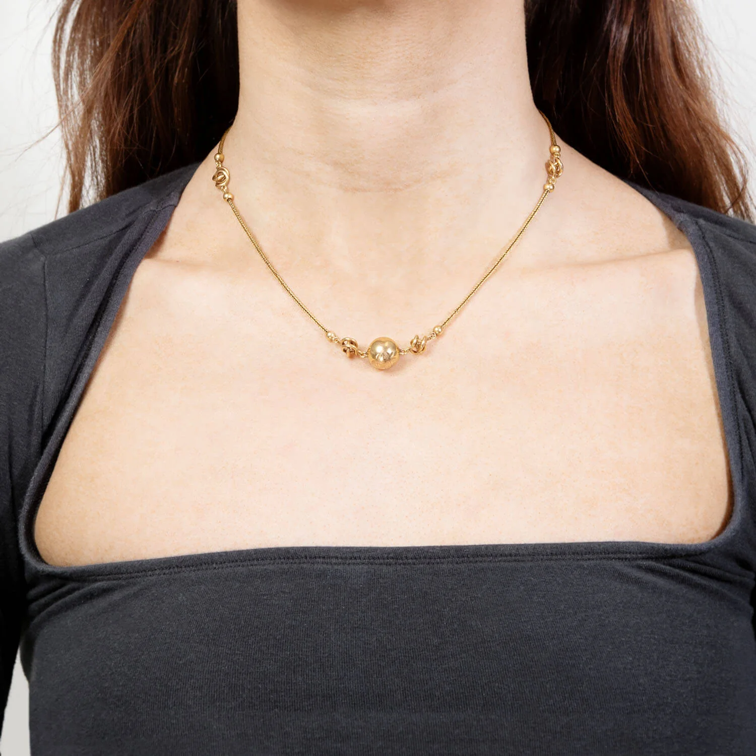 Victorian English 18k Love Knot-Motif Necklace - Image 6