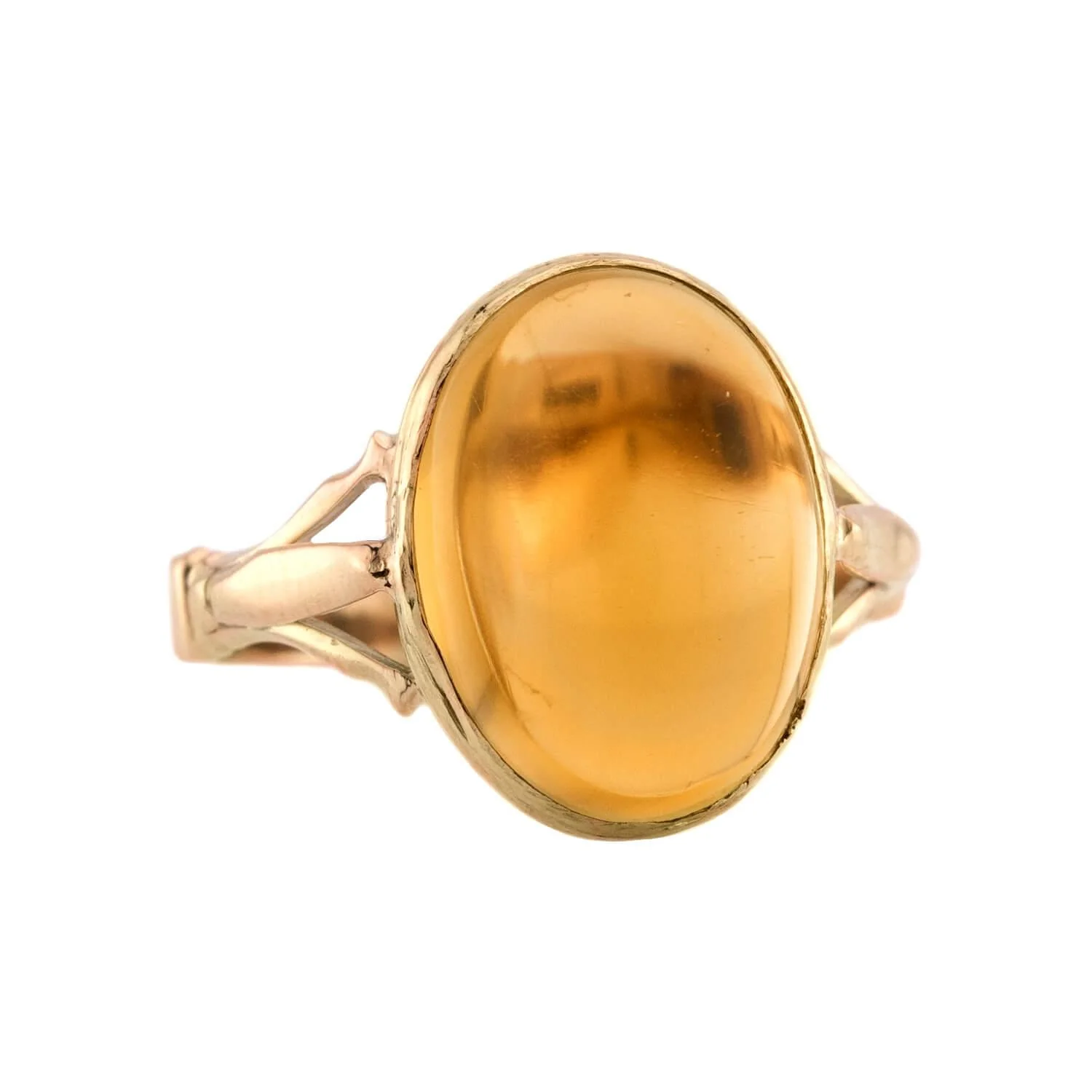 Victorian English 9k Citrine Ring - Image 2
