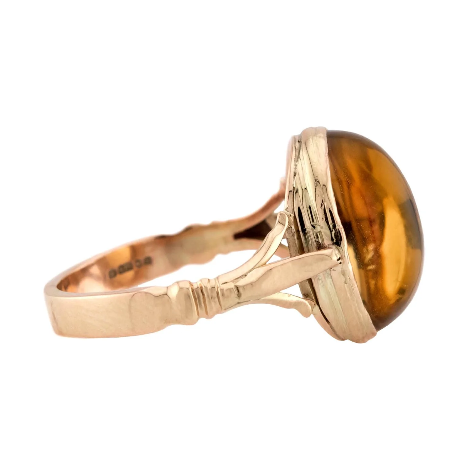 Victorian English 9k Citrine Ring - Image 3