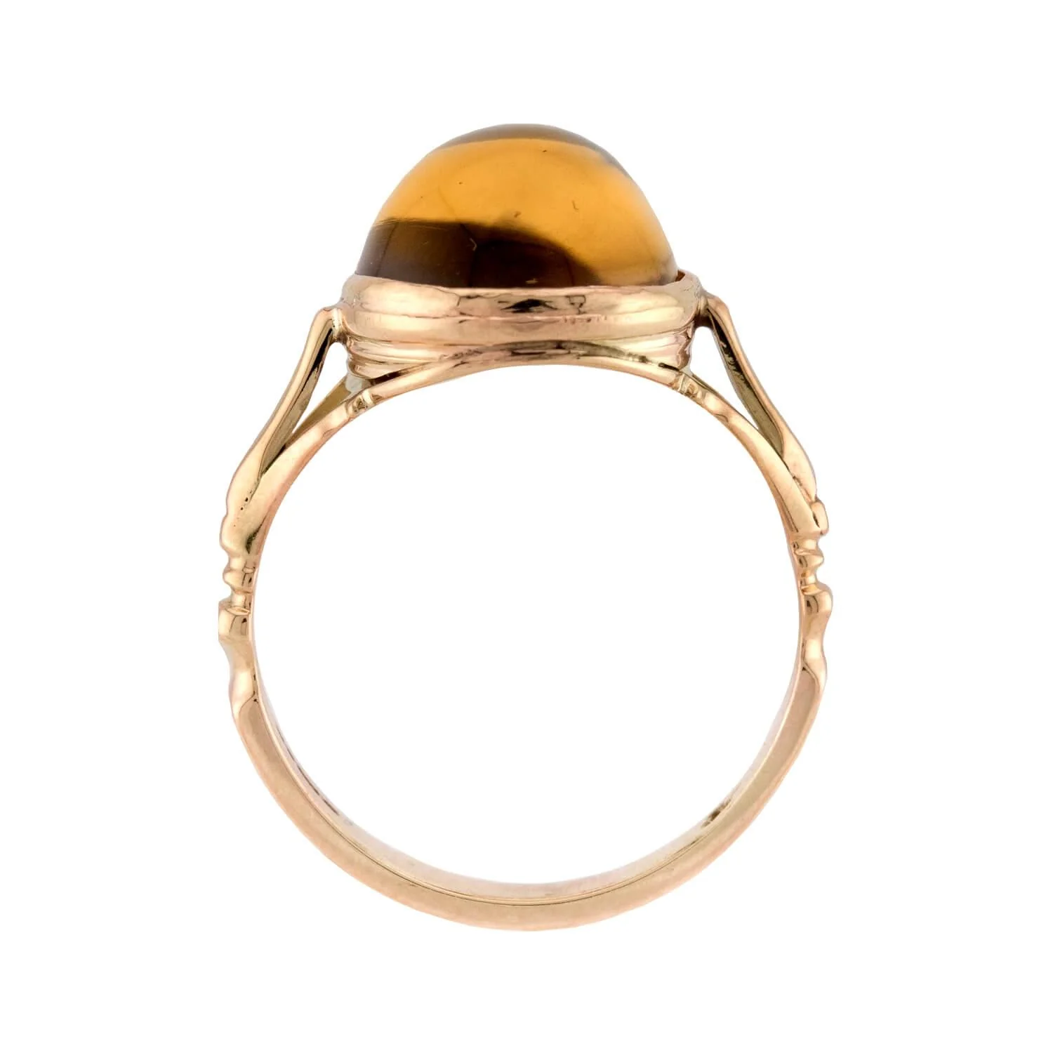 Victorian English 9k Citrine Ring - Image 4