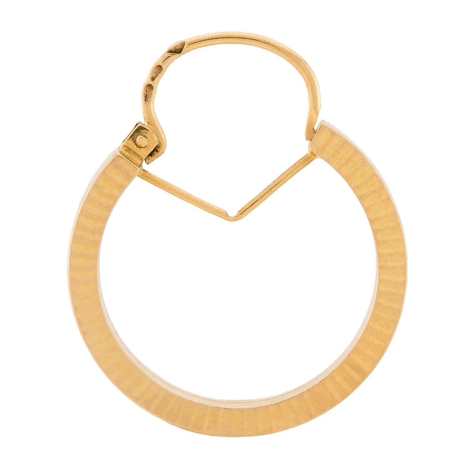Victorian French 18k Hoop Earrings - Image 2