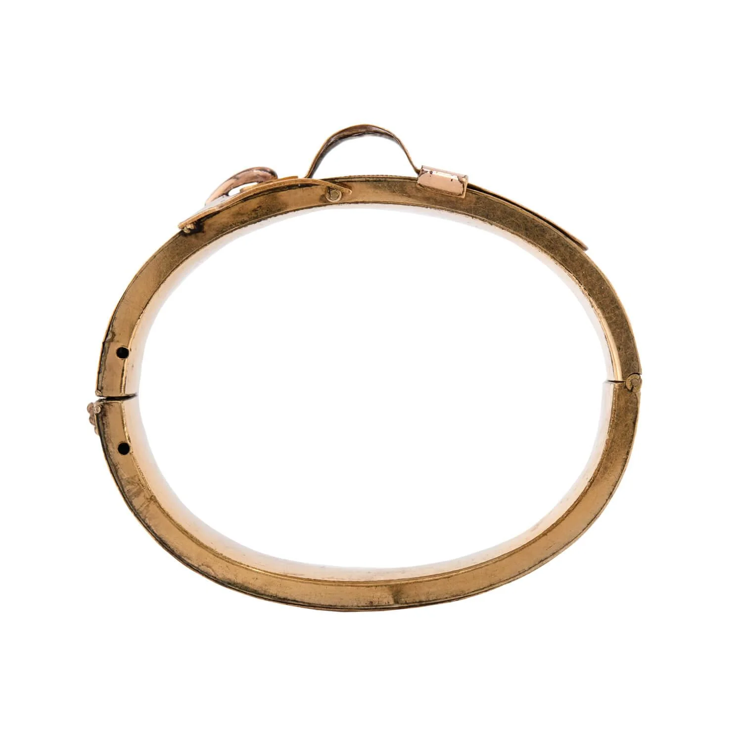 Victorian Gold-Fill Buckle Bangle Bracelet - Image 3
