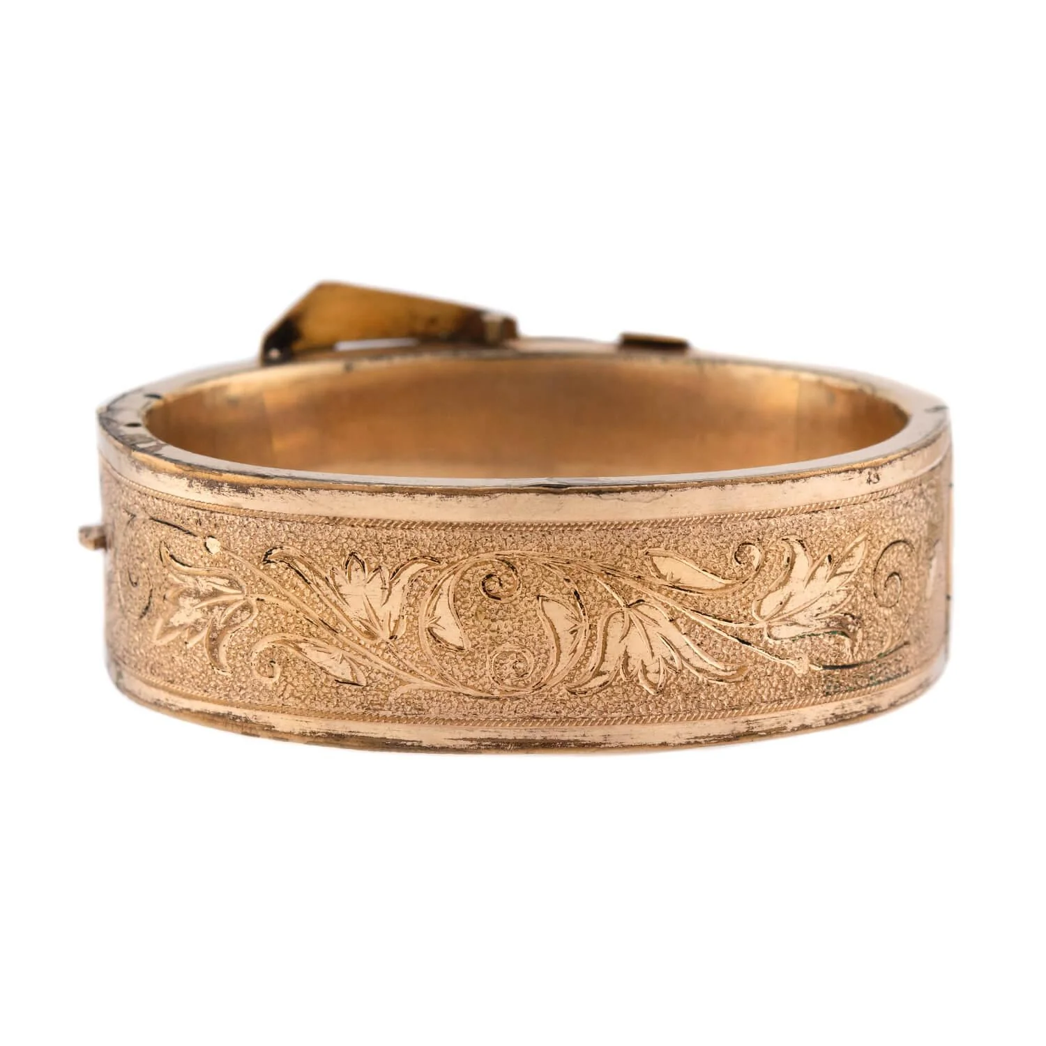 Victorian Gold-Fill Buckle Bangle Bracelet - Image 5