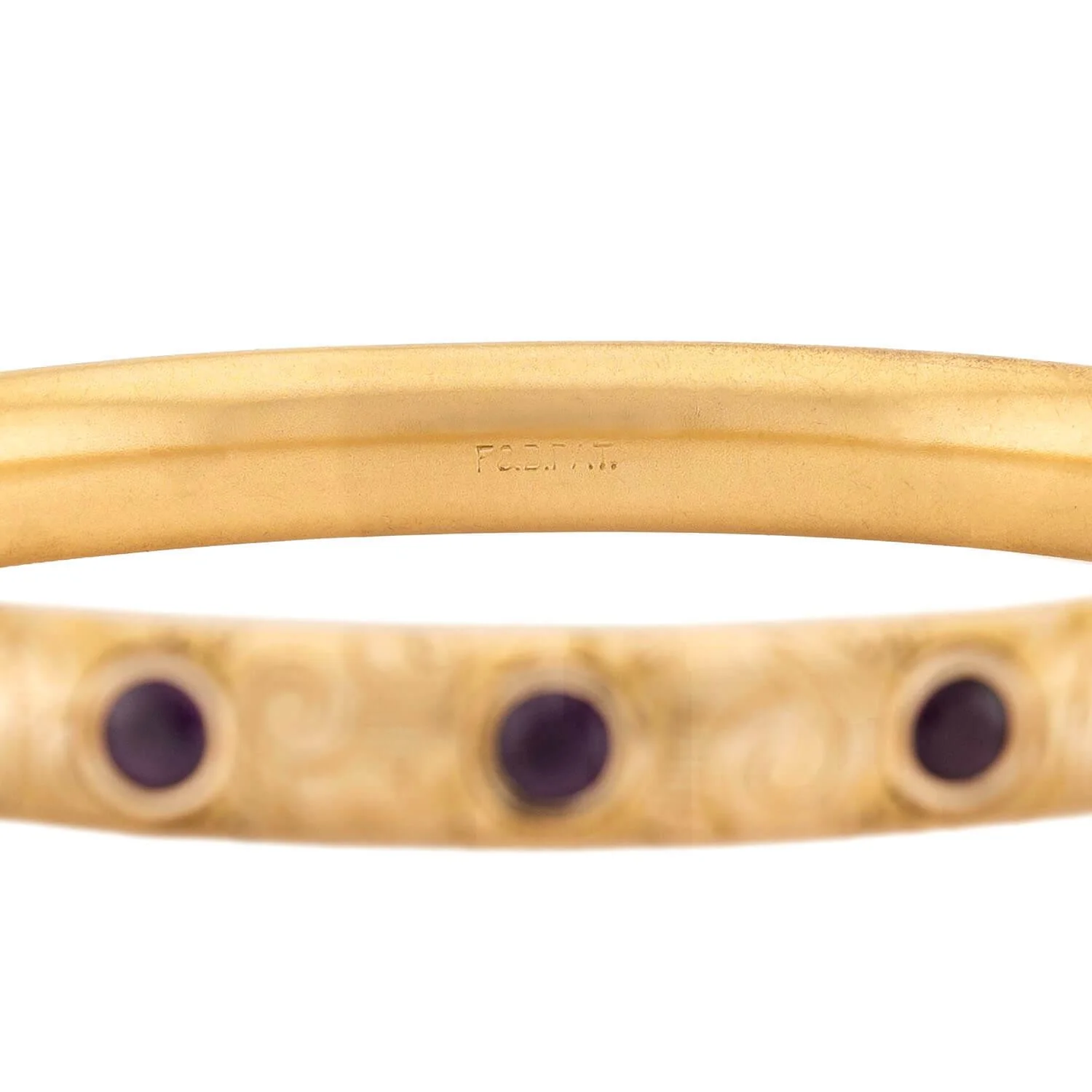 Victorian Gold-Filled "Amethyst" Bangle - Image 6