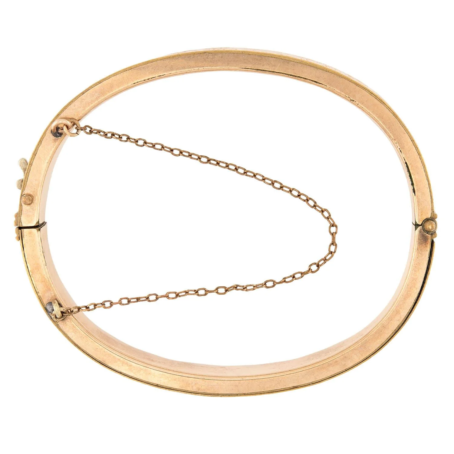 Victorian Gold-Filled Enamel Bangle - Image 2