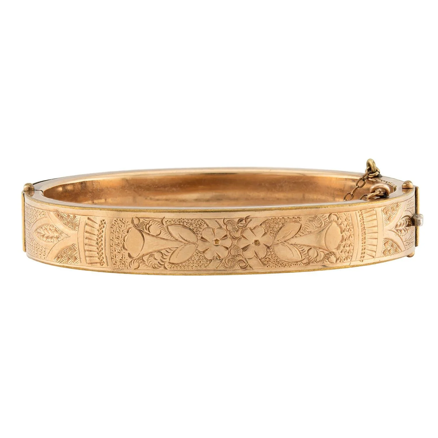 Victorian Gold-Filled Enamel Bangle - Image 4