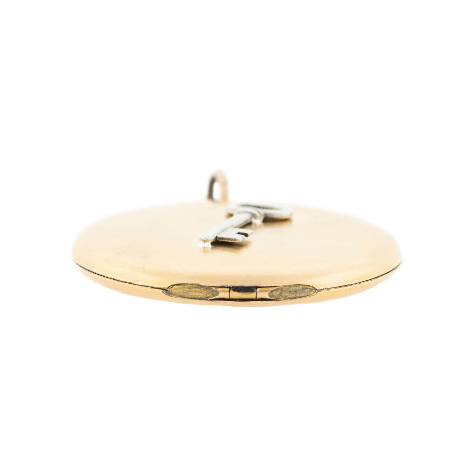 Victorian Gold Filled Skeleton Key Locket - Image 3