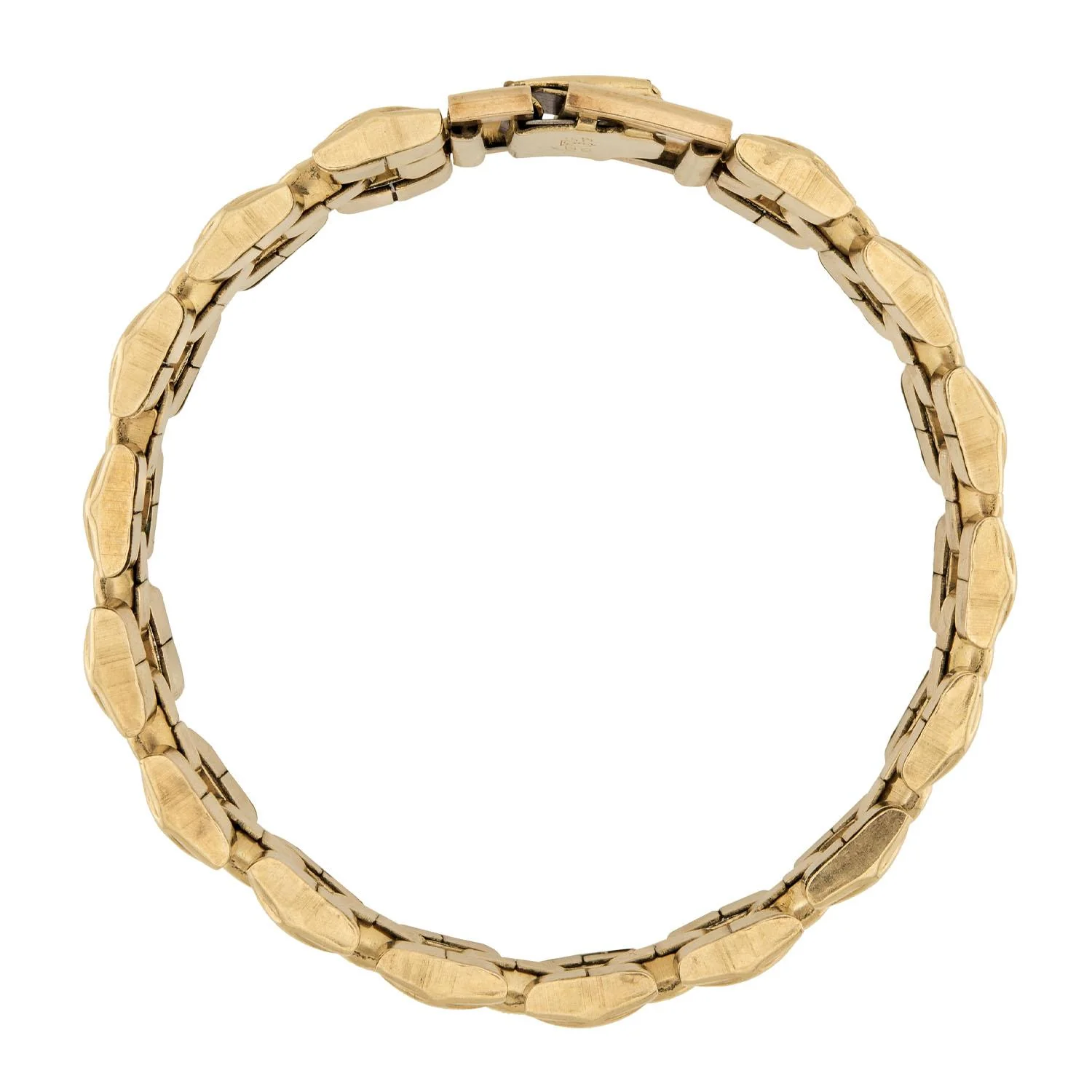 Victorian Gold-Filled Tire Track Bracelet - Image 3