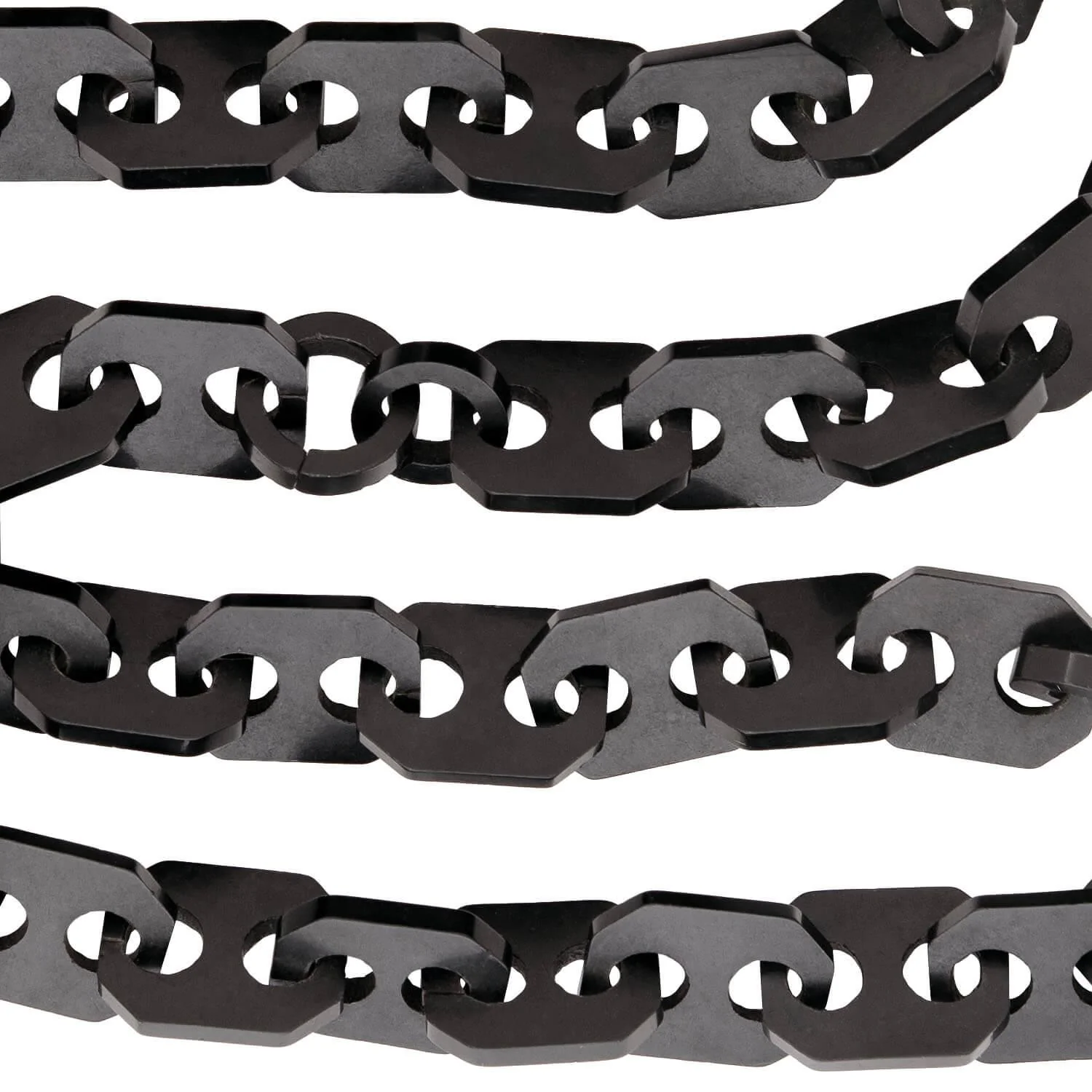 Victorian Gutta-Percha Mariner Link Necklace - Image 3