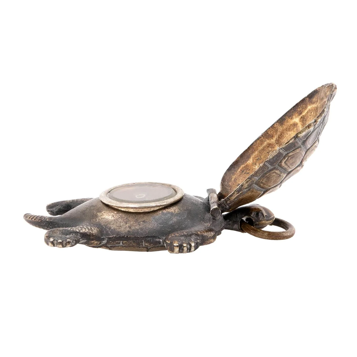 Victorian Japanese Sterling Silver Turtle Compass Pendant - Image 5