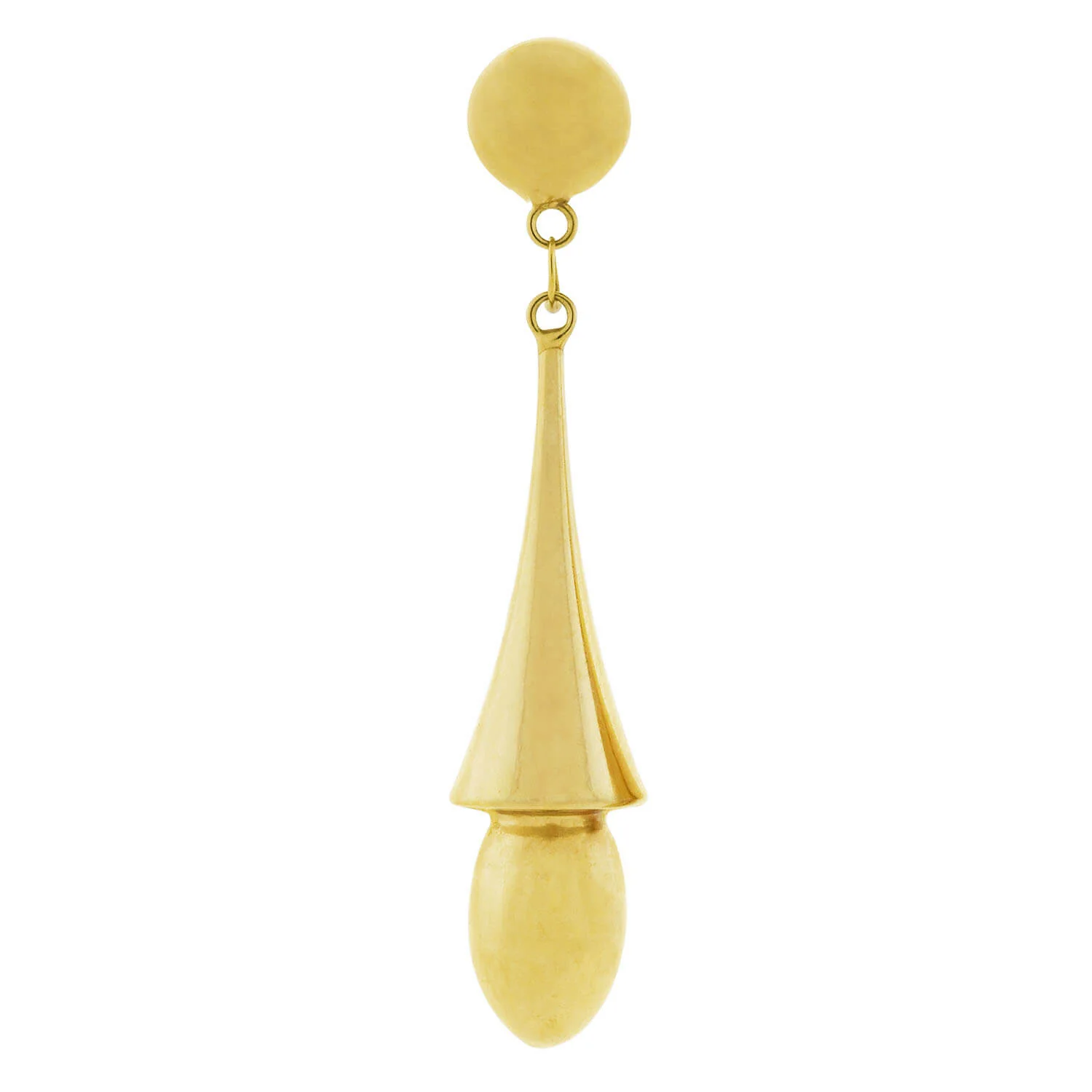 Victorian Revival 14kt Hanging Vessel Earrings - Image 2