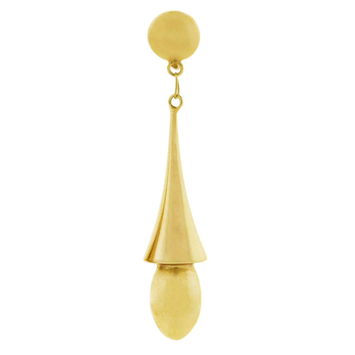 Victorian Revival 14kt Hanging Vessel Earrings - Image 3