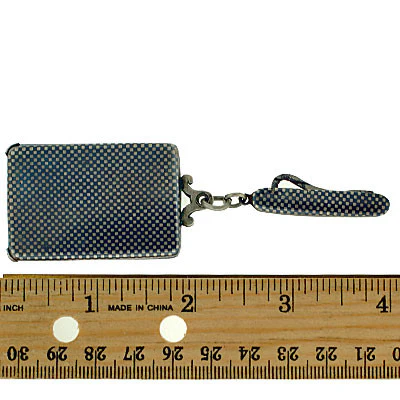 Victorian Silver & Niello Slide Mirror Locket w/ Button Hook - Image 10