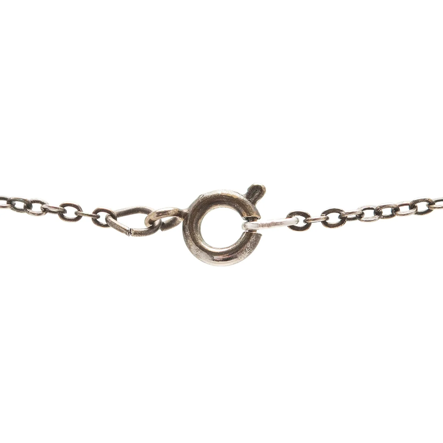 Victorian Sterling Diamond Pendant Necklace - Image 5
