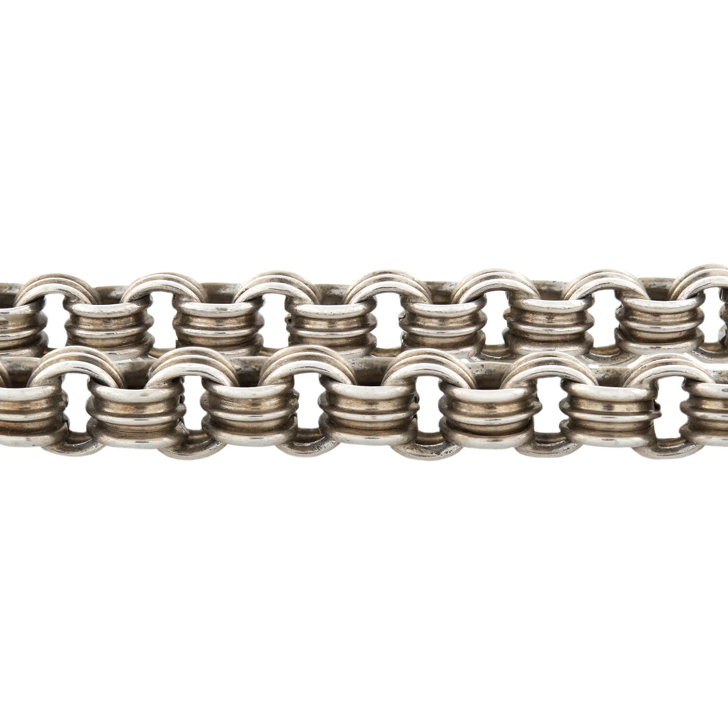 Victorian Sterling Link Chain Necklace 16.25" - Image 3