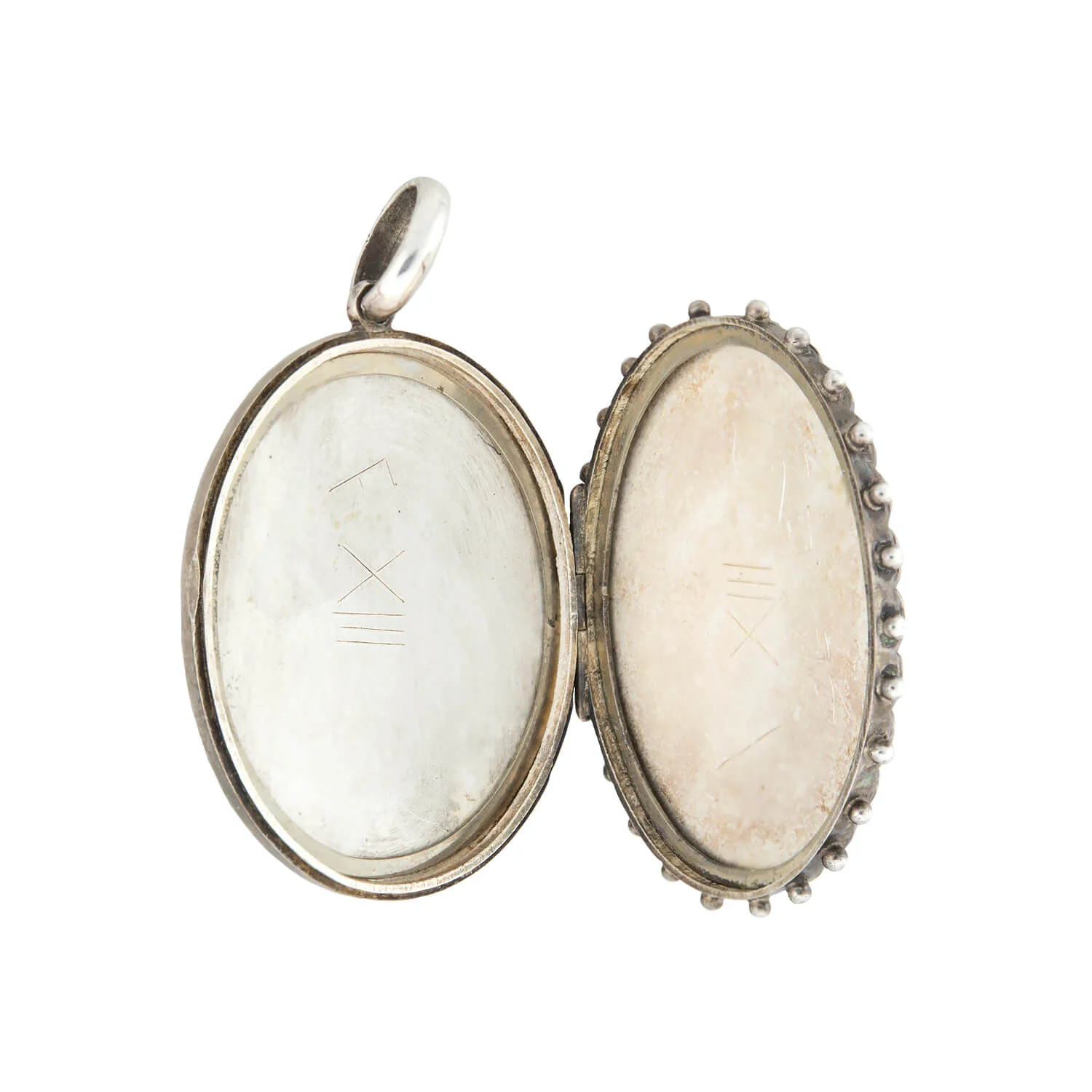 Victorian Sterling Mixed Metals Flower Locket - Image 4