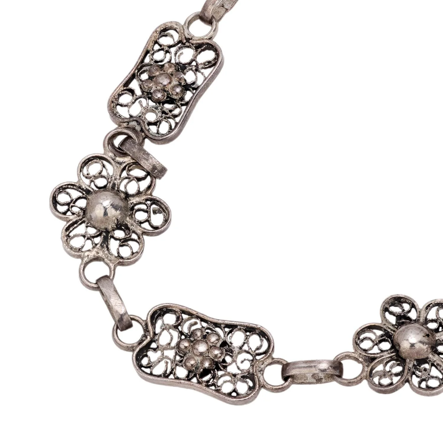 Victorian Sterling Silver 30" Chain - Image 3