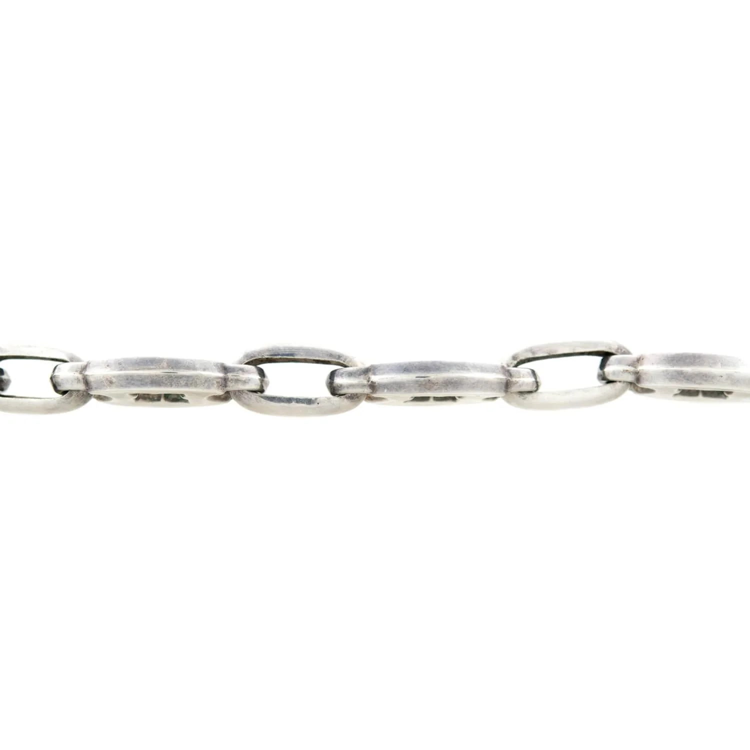 Victorian Sterling Silver Anchor Locket Bracelet - Image 4