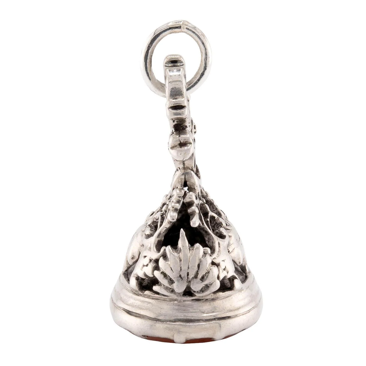 Victorian Sterling Carved Signet Carnelian Fob/Pendant - Image 3