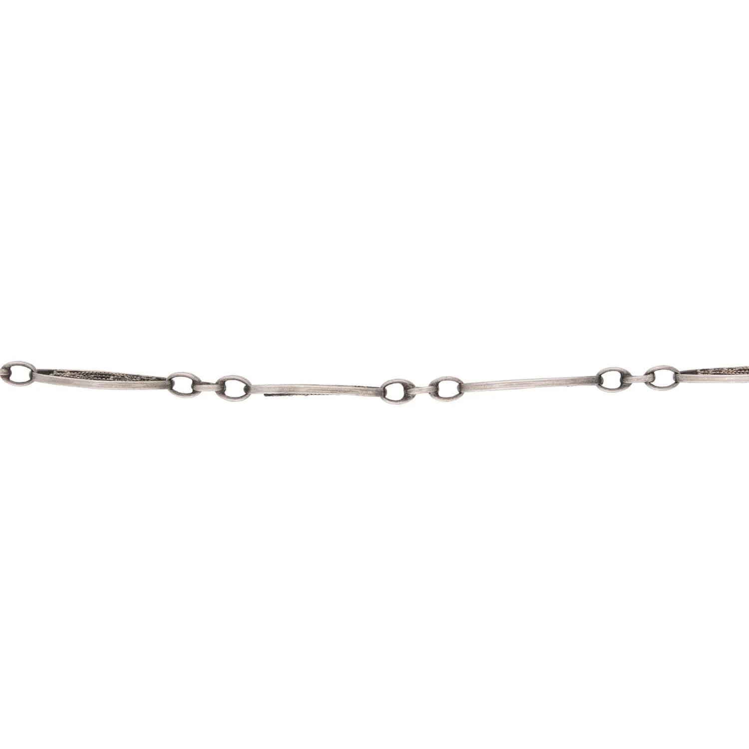 Victorian Sterling Silver Chain 52" - Image 3